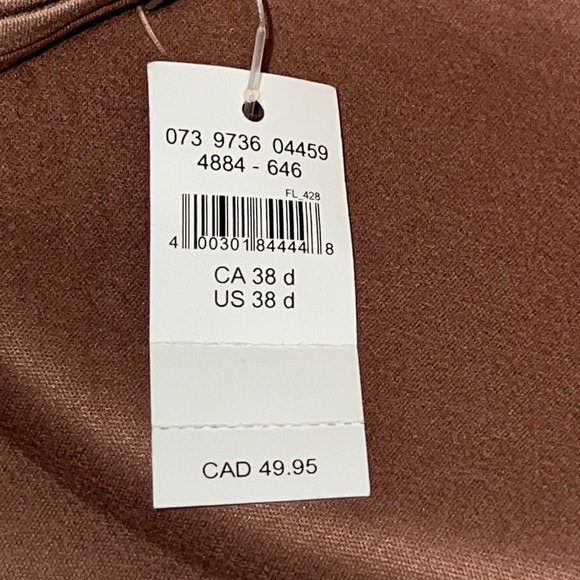 Aerie Wireless Lightly Lined Lace Back Double Straps Bra Brown Women Size 38D - Picture 5 of 7